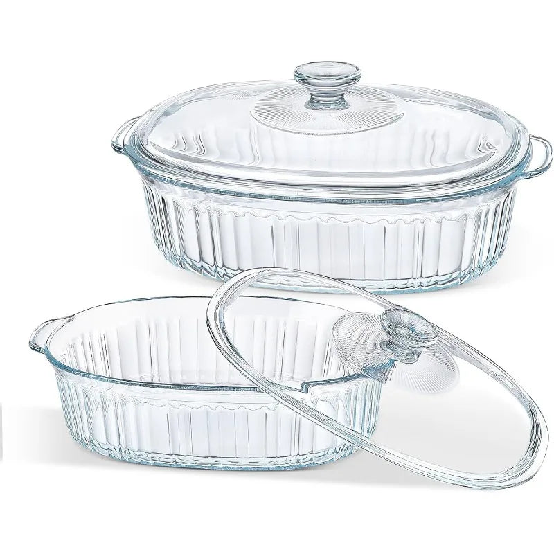 Essential 4-Piece Oven Safe Glass Bakeware Set - Befez