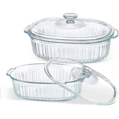 Essential 4-Piece Oven Safe Glass Bakeware Set - Befez