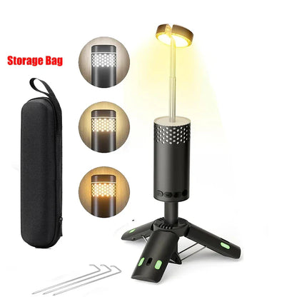 Portable Rechargeable Camp Light with Tripod