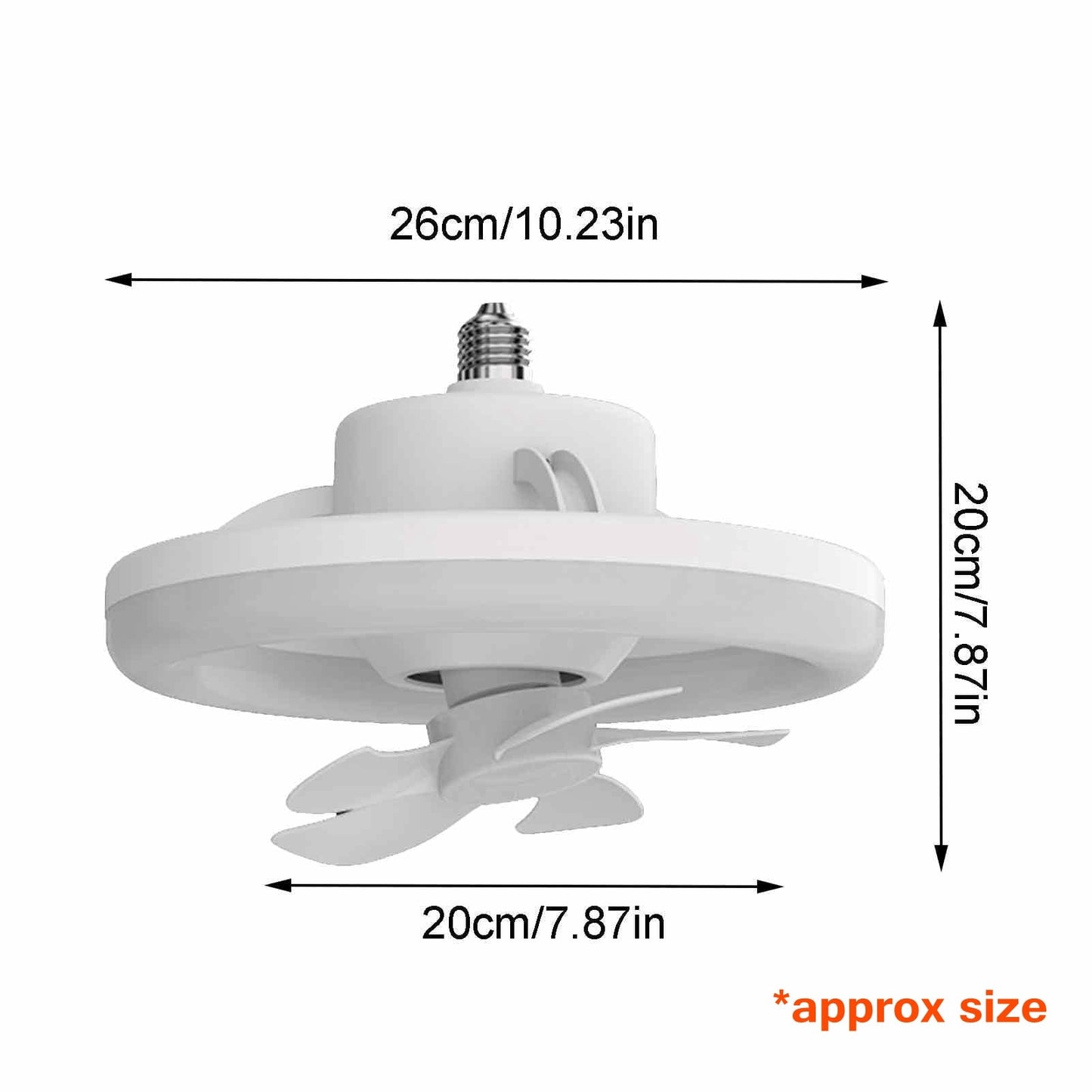 Dual Function Rotating LED Ceiling Fan Light