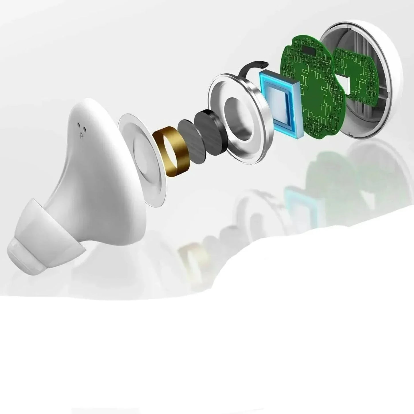 Wireless Bluetooth Hearing Aids with Mobile App Control