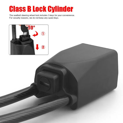Anti Theft Car Steering Wheel Lock with Buckle Clamp