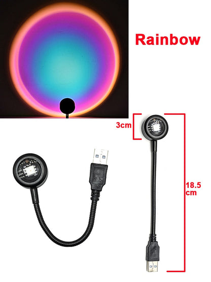 Compact USB Colorful Night Light Lamp
