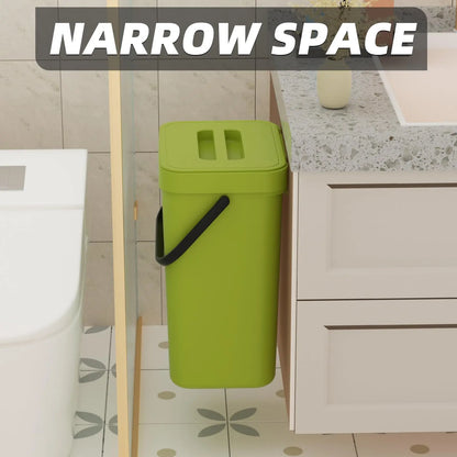 Space Saving Wall Mount Mini Bin with Lid