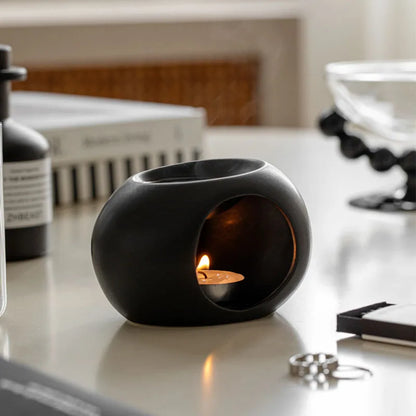 Aroma Essential Oil Black Ceramic Diffuser - Befez