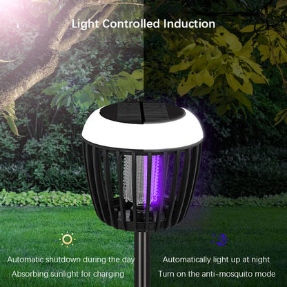 Outdoor Solar Powered Bug Zapper Lamp