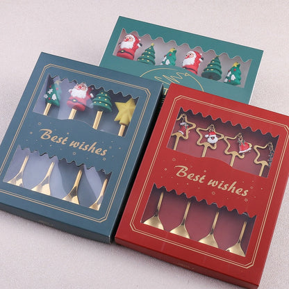 Festive Holiday 4 Piece Dinner Table Set
