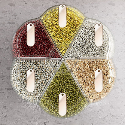 Easy 6-Grid Rotating Food Container