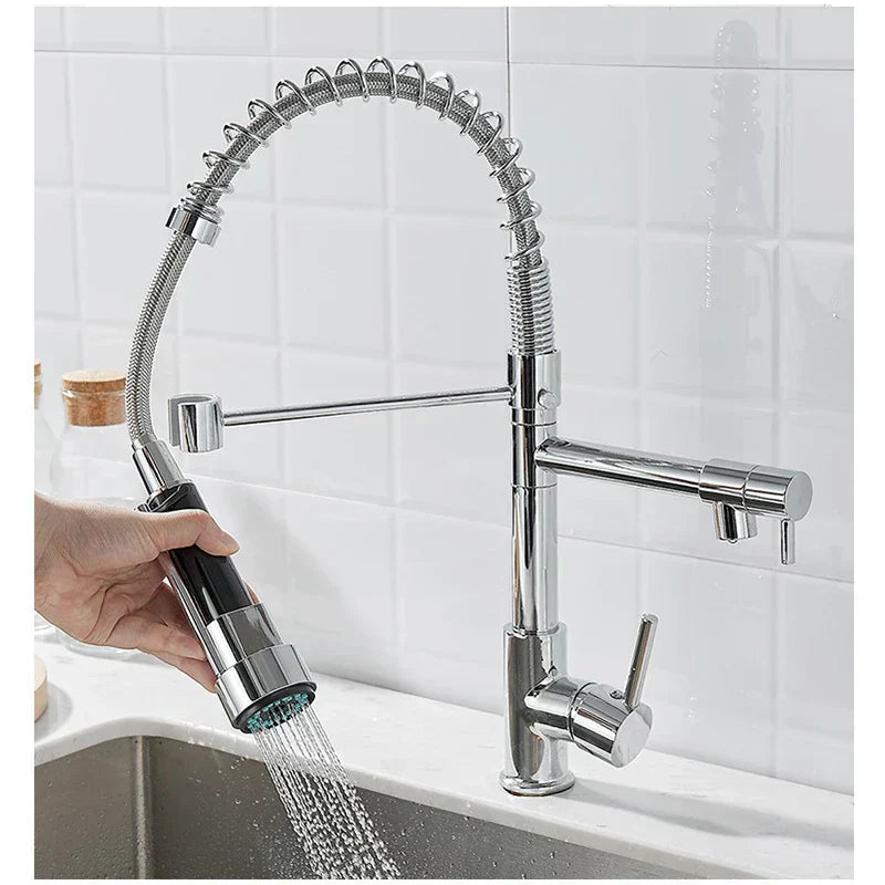 Contemporary Kitchen Faucet with Sleek Design