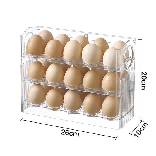 Space Saving Auto Flip Egg Tray - Befez