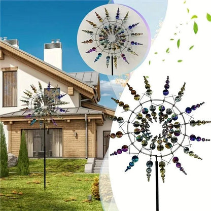 Colorful Metal Yard Windmill Spinner