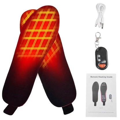 Warm Rechargeable Heated Insoles with Remote Control
