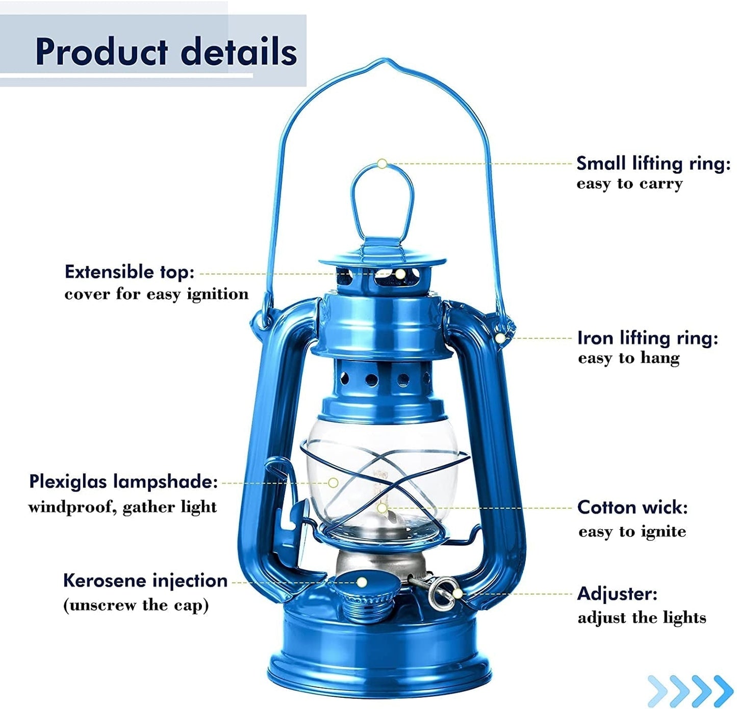 Retro Style Portable Oil Lantern Light