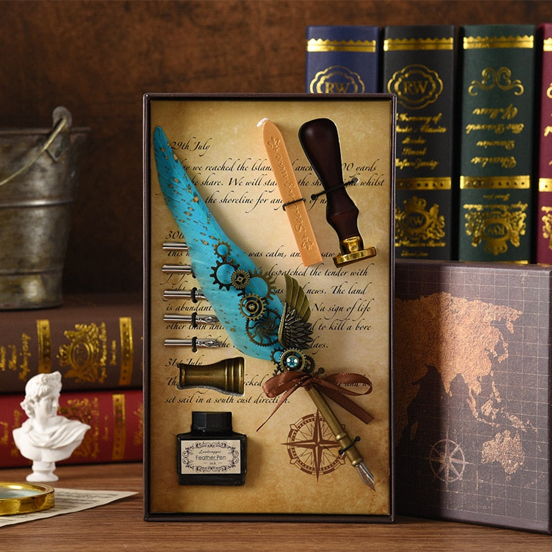 Premium Feather Tip Calligraphy Pen Set