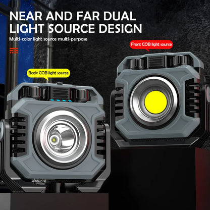 Bright LED Worklight 1500 Lumens Rechargeable Waterproof Lamp
