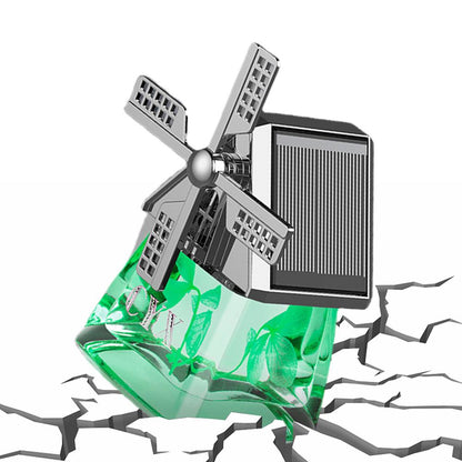 Green Car Air Freshener Solar Powered Odor Eliminator