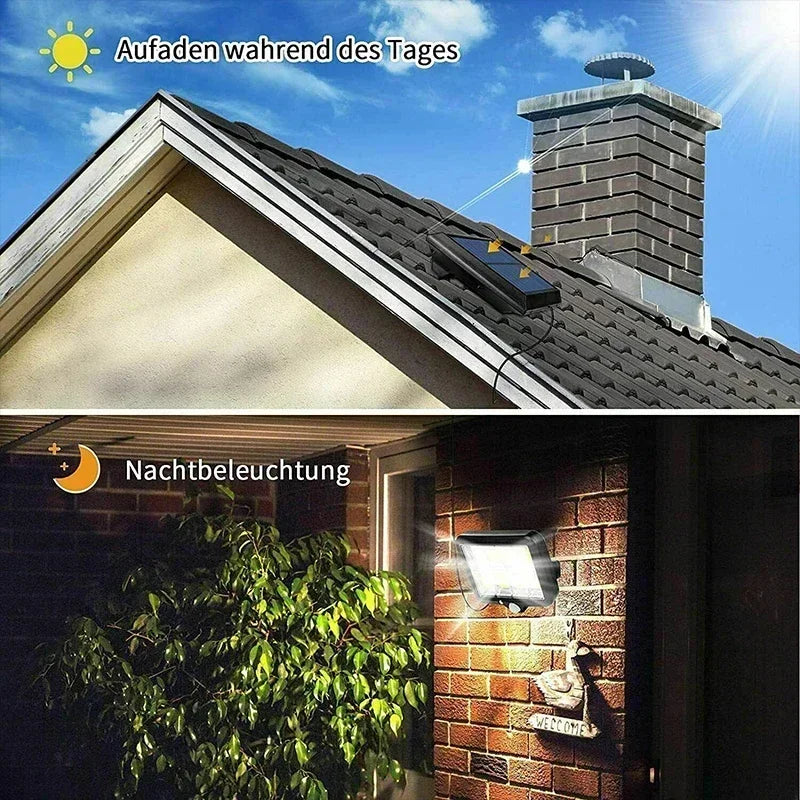 Bright Solar Powered LED Outdoor Security Light