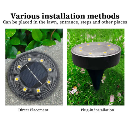 Outdoor Solar Powered Garden Lamp Waterproof Automatic