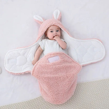 Cute Bunny Baby Sleep Sack Swaddle Wrap