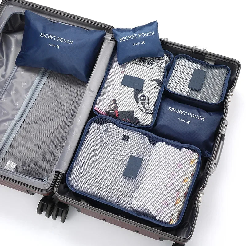 Practical Travel Luggage Organizer Kit 6-Piece Set