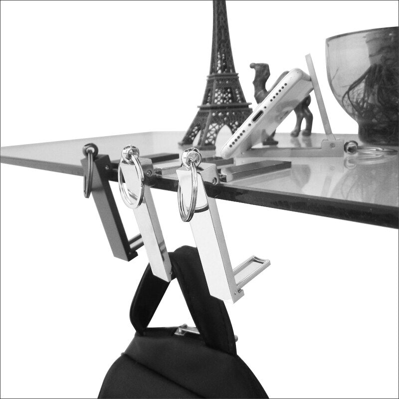 Compact Phone Stand Keychain Clip Holder