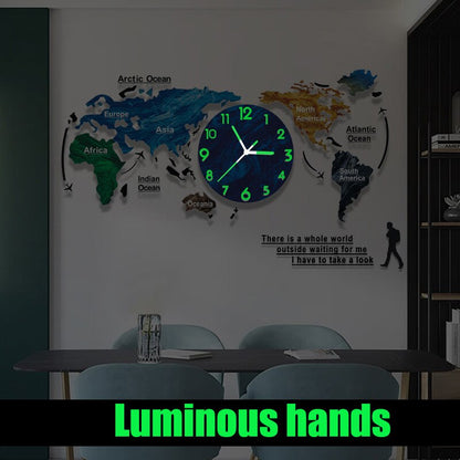 Colorful 3D Acrylic DIY Wall Clock Kit