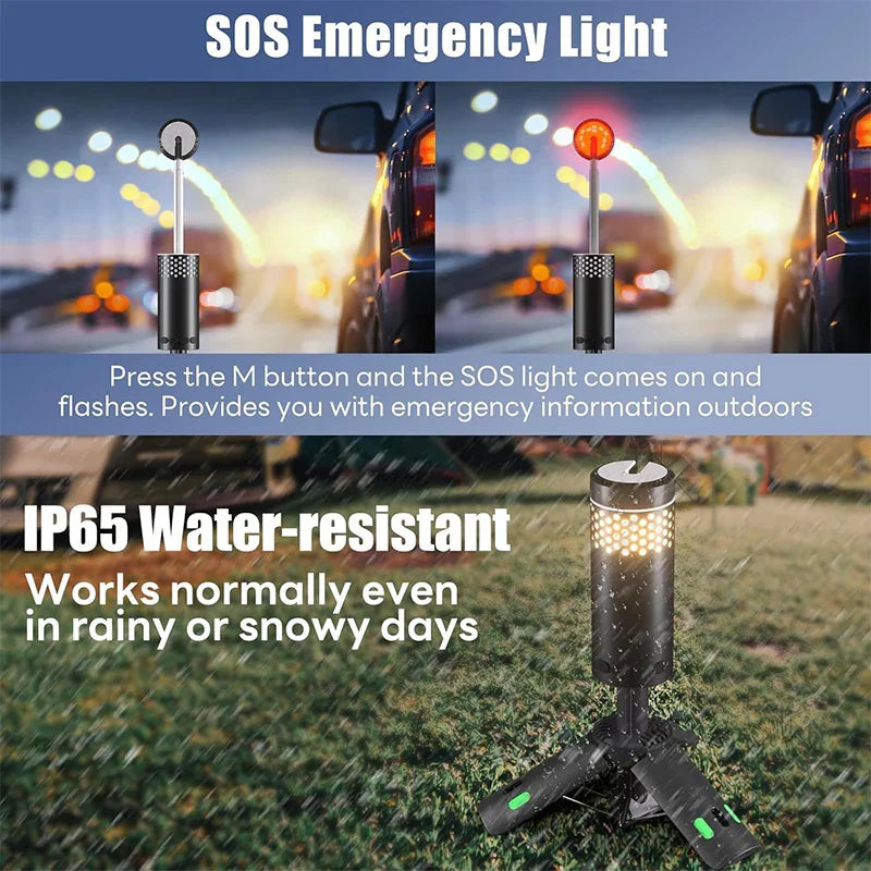 Portable Rechargeable Camp Light with Tripod