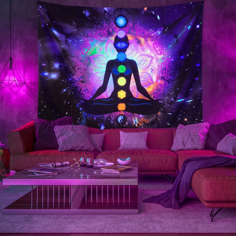 Vibrant Colorful Wall Hanging Tapestry