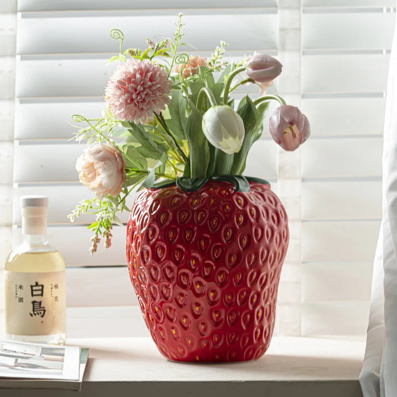 Pretty Pink Flower Vase