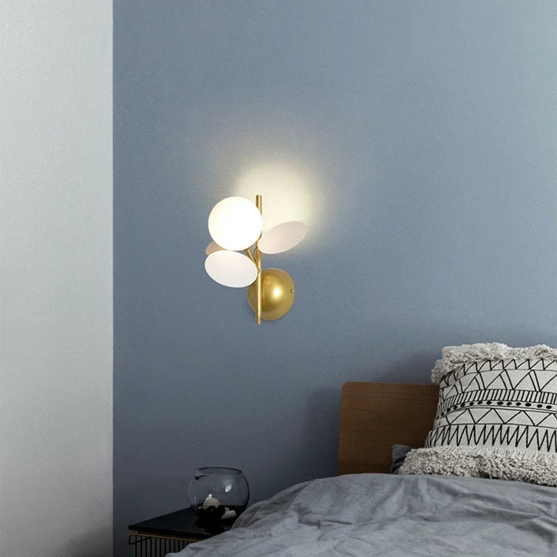 Stylish LED Glass Wall Light Fixture