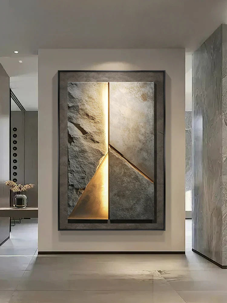 Stylish Stone Effect LED Ceramic Wall Light - Befez