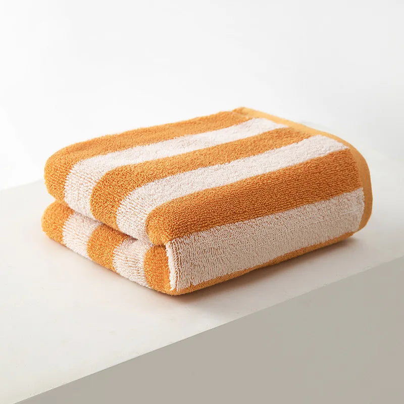Plaid Absorbent Bathroom Towels
