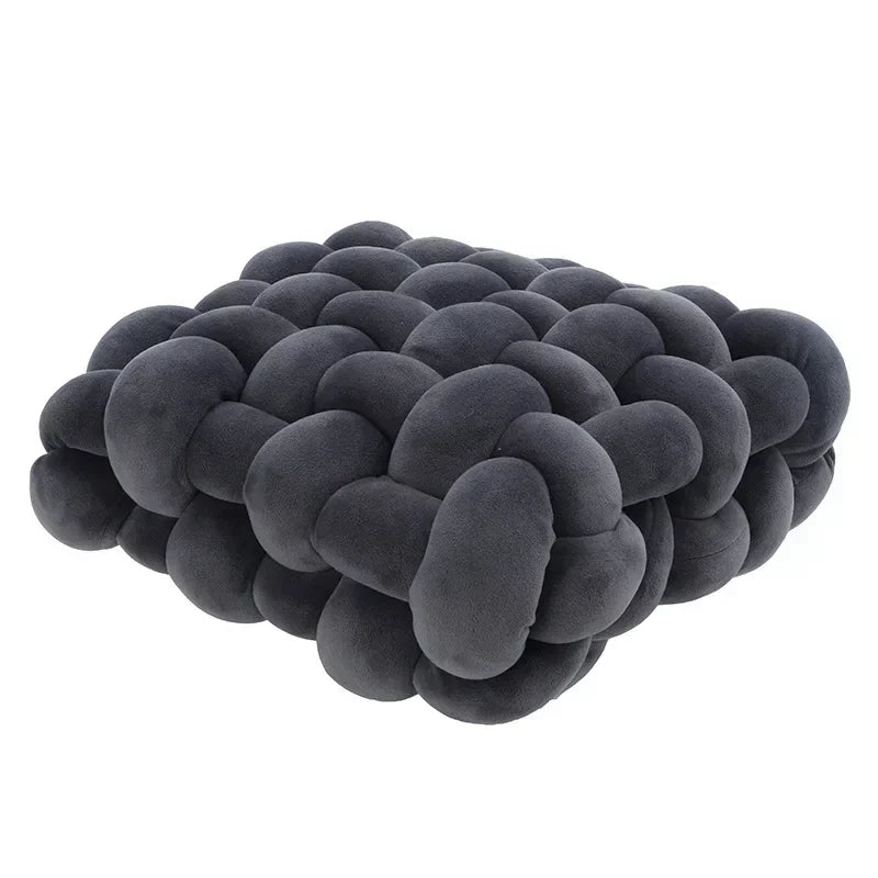 Plush Textured Knot Pillow