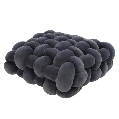 Plush Textured Knot Pillow