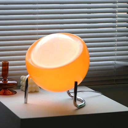 Classic Glass Desk Lamp with LED Light
