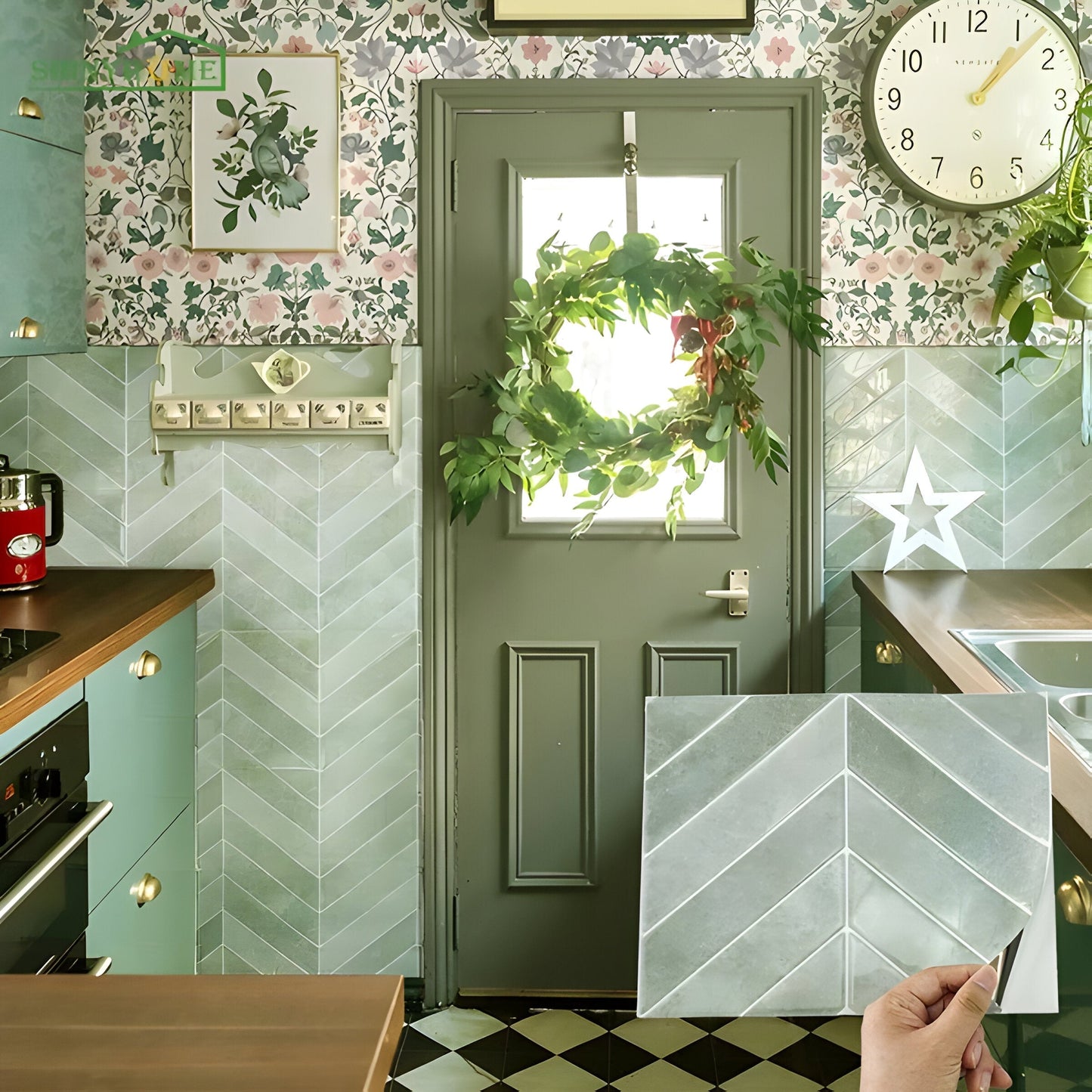 Easy Stick 3D Wall Panels Self Adhesive Waterproof Tiles