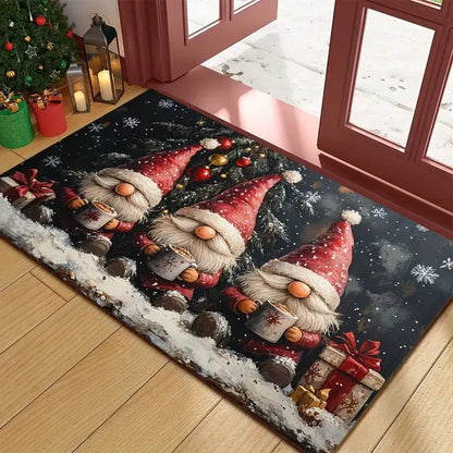 Holiday Gnome Welcome Floor Mat - Befez
