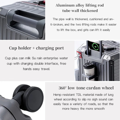 Durable Large Handle Hardside Luggage Case