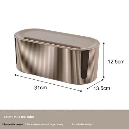 Cable Management Box with Lid and Socket Organizer