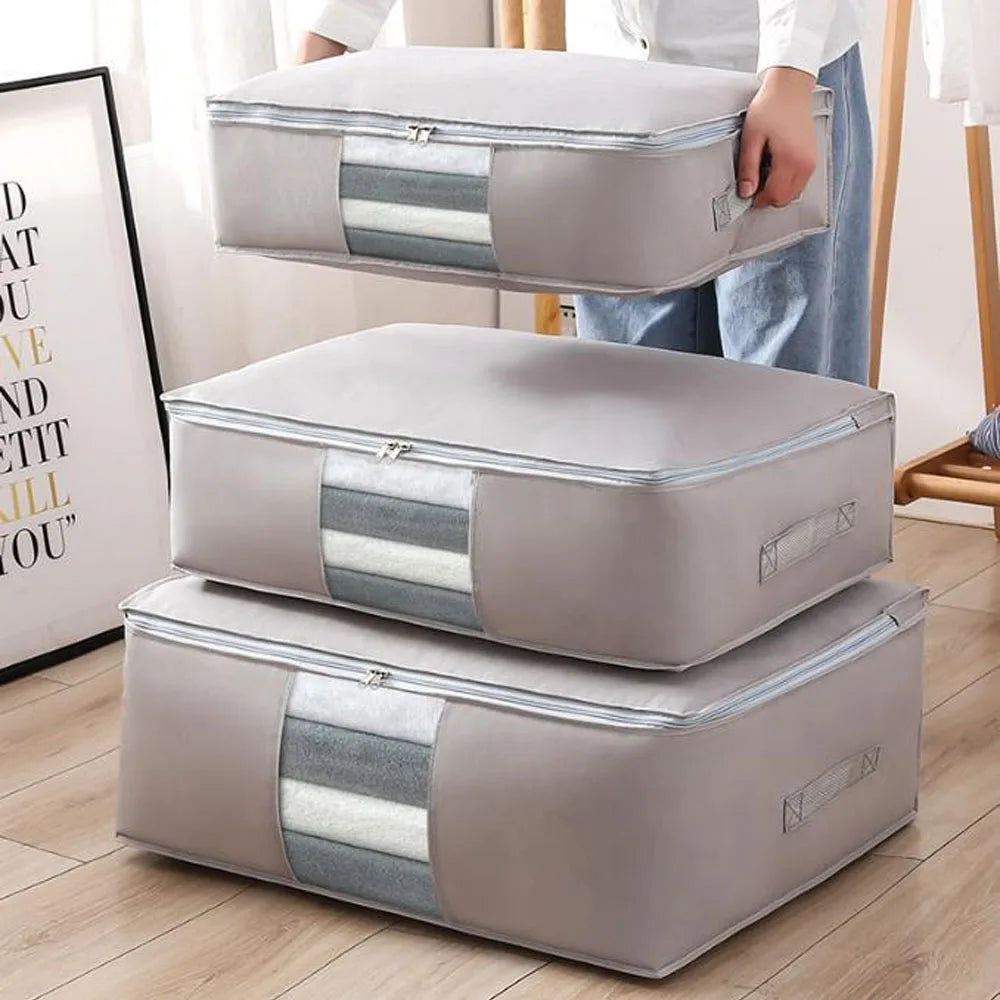 Collapsible Closet Storage Bag for Clothing and Linens - Befez