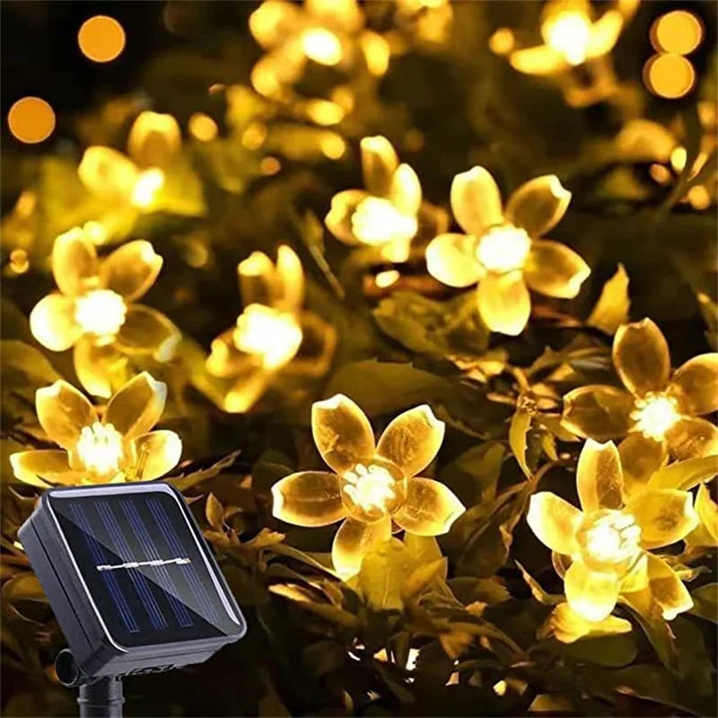 Outdoor Solar Fairy Lights Warm White 8 Modes