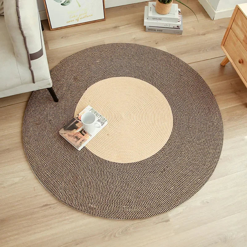 Natural Fiber Jute Area Rug for Home Decor