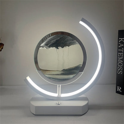 Colorful Dynamic LED Sand Art Desk Lamp