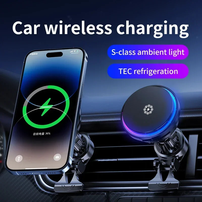 Fast Wireless Car Charger with RGB Light