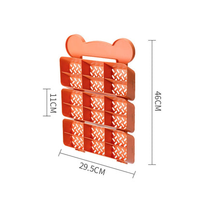 Sticky Foldable Fabric Storage Wall Shelf