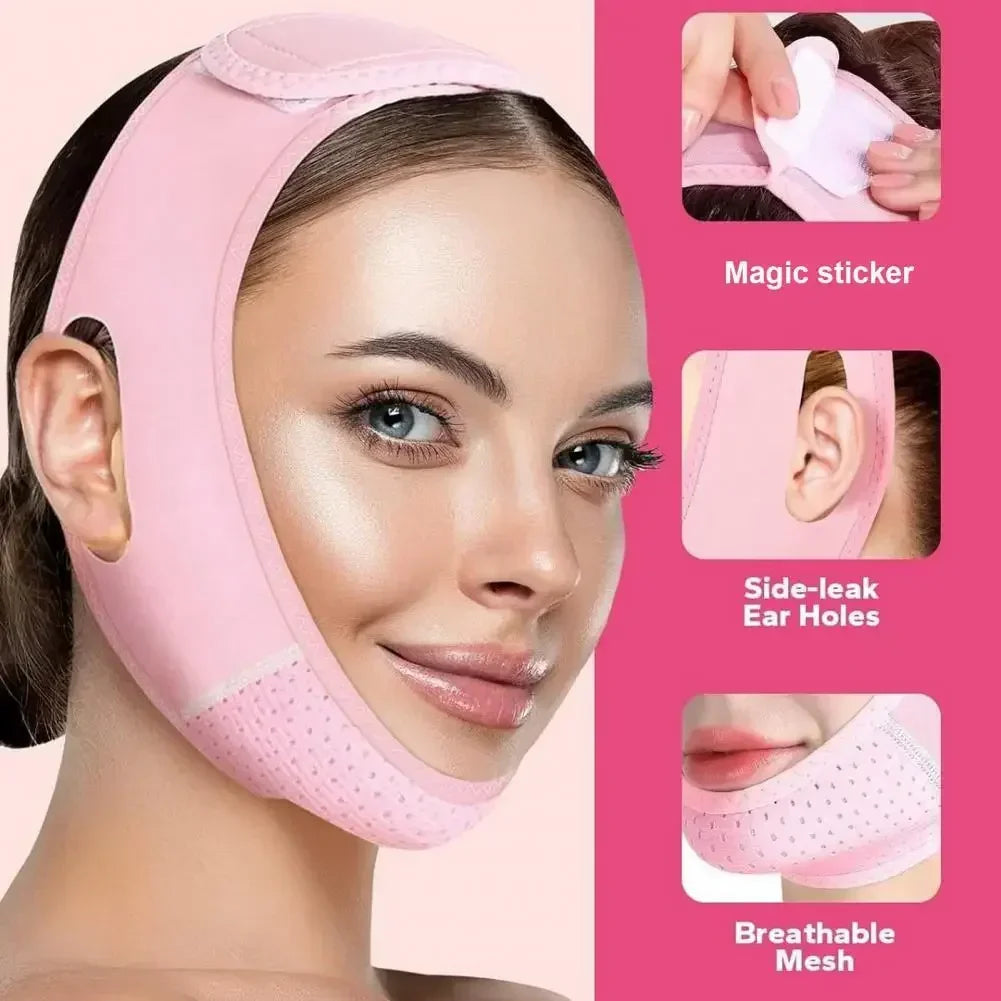 Slimming Face Band for Men and Women, Adjustable Chin Strap