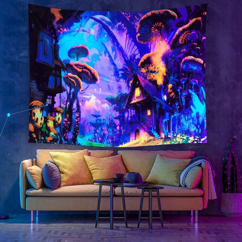 Vibrant Colorful Wall Hanging Tapestry