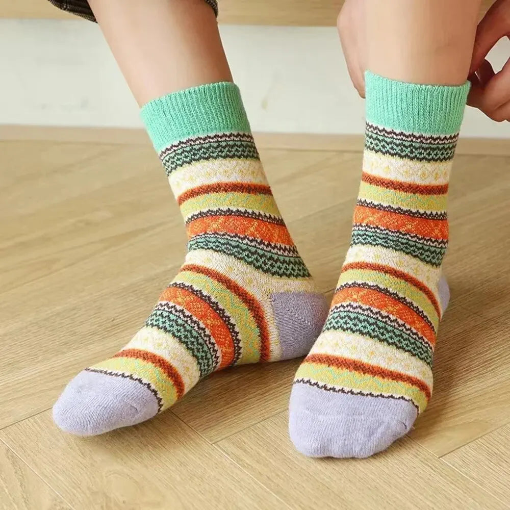 Cozy Women's Warm Wool Socks 5 Pack
