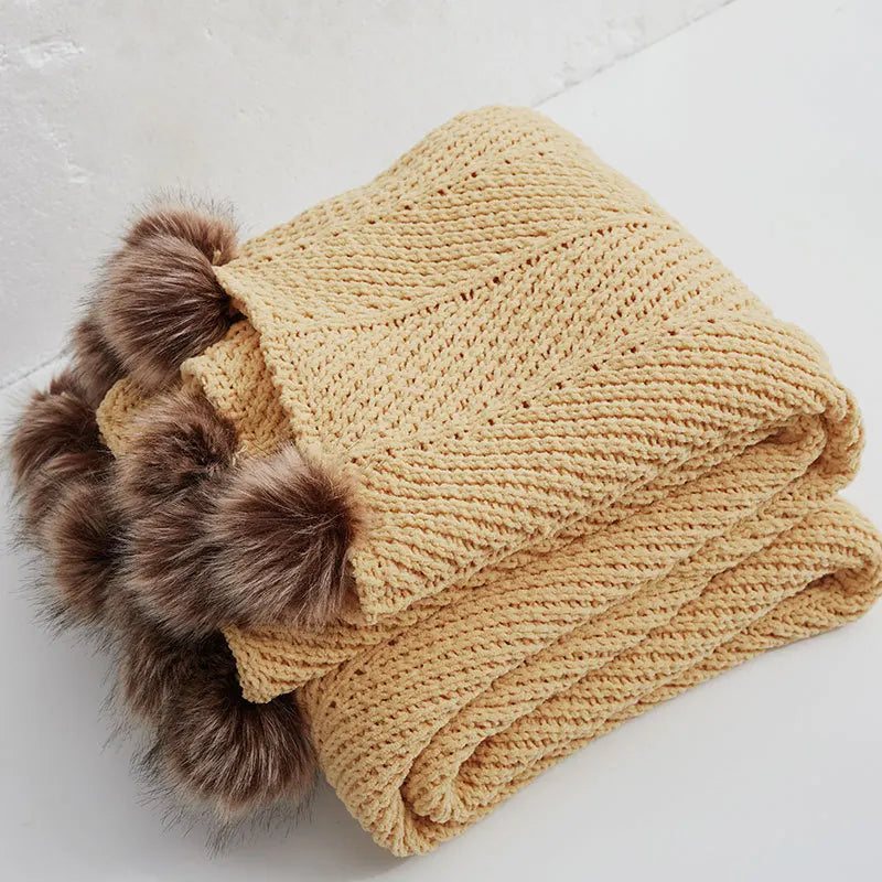 Plush Heart Blanket with Soft Fringe - Befez