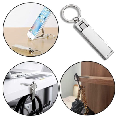 Compact Phone Stand Keychain Clip Holder